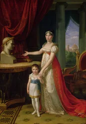 Elisa Bonaparte, Groothertogin van Toscane en haar Dochter Napoleone-Elisa